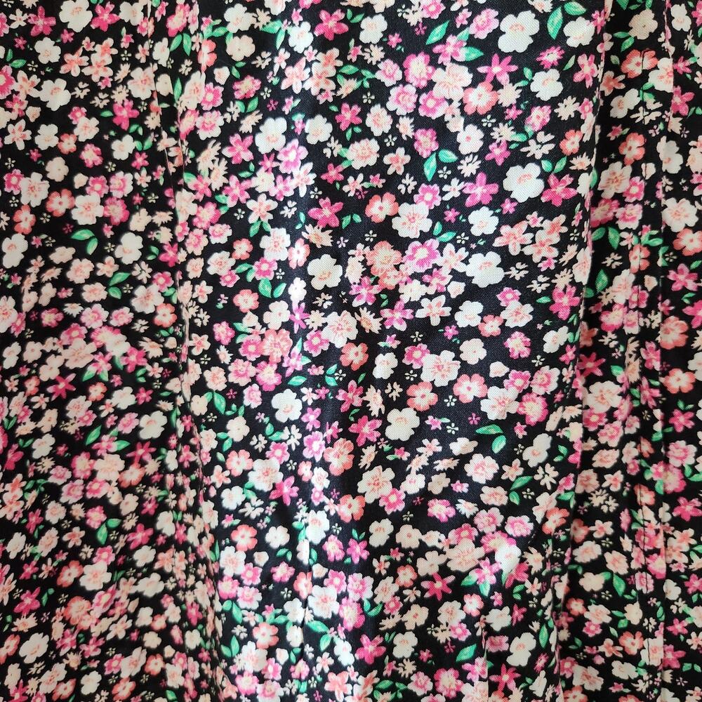 NWT No Boundaries Floral Rayon Maxi Skirt with Slit, Size M - Picture 8 of 8
